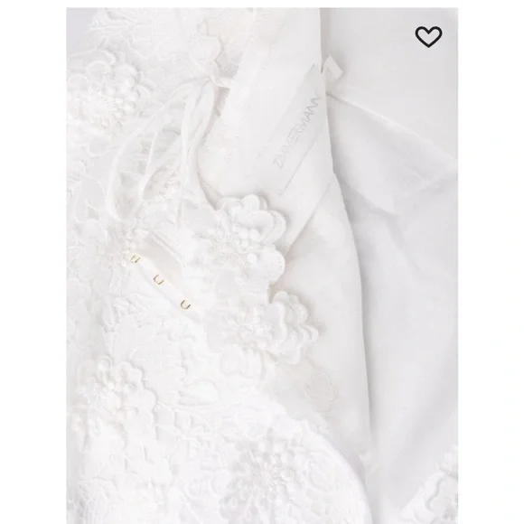 NWT Zimmermann Raie Lace Flower Mini Dress Sizes 2 & 3 (8 & 10) - Picture 6 of 15